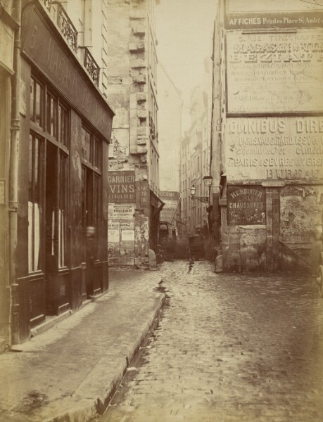Charles Marville, Rue Tirechappe, vue prise de la rue Saint-Honoré