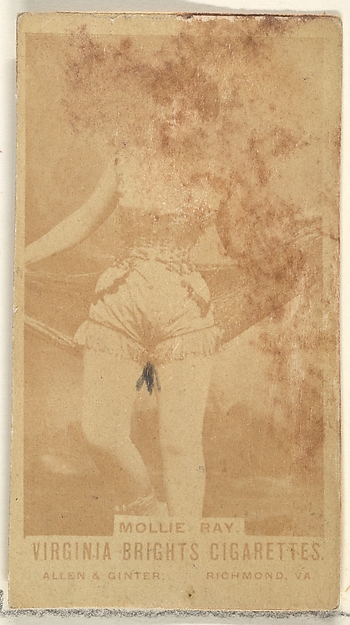 Allen & Ginter, Mollie Ray, from the Actors and Actresses series (N45, Type 1) for Virginia Brights Cigarettes