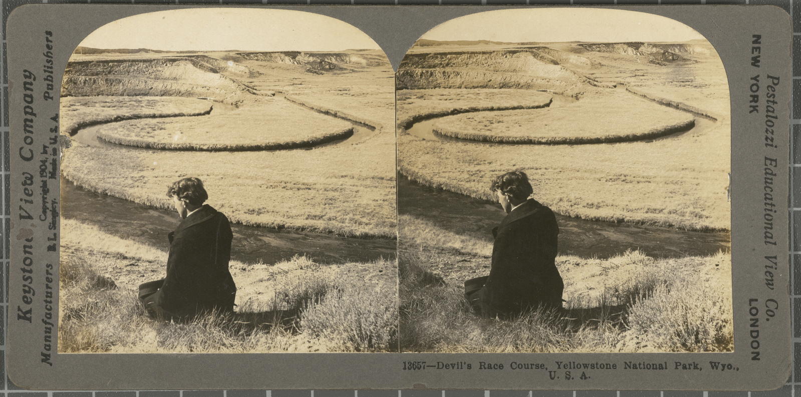 Desconegut, Devill's Race Course, Yellowstone National Park, Wyo., U.S.A. Keystone View Company