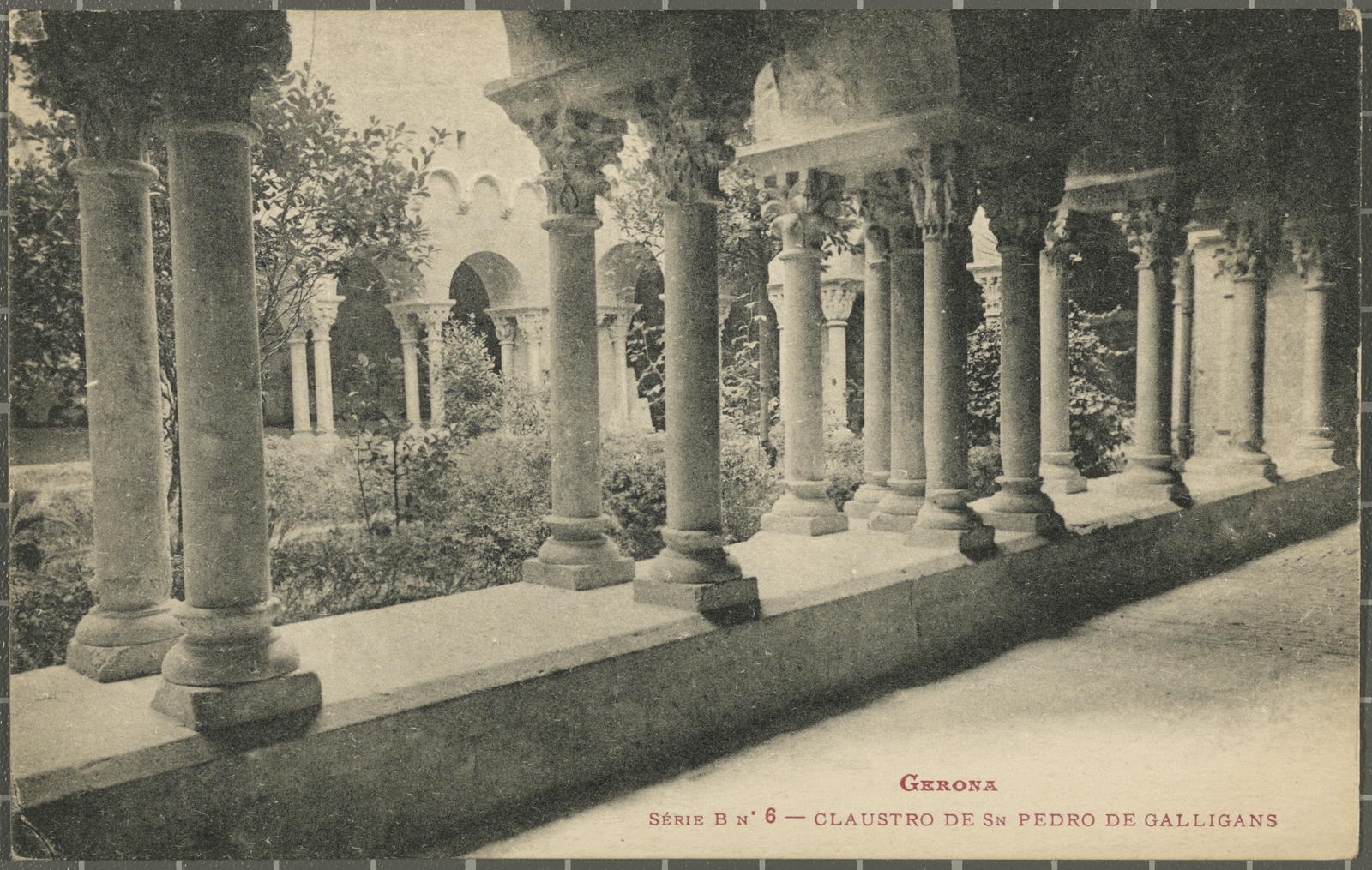 Josep Esquirol Pérez, GERONA. Série B Nª 6-Claustro de Sn Pedro de Galligans