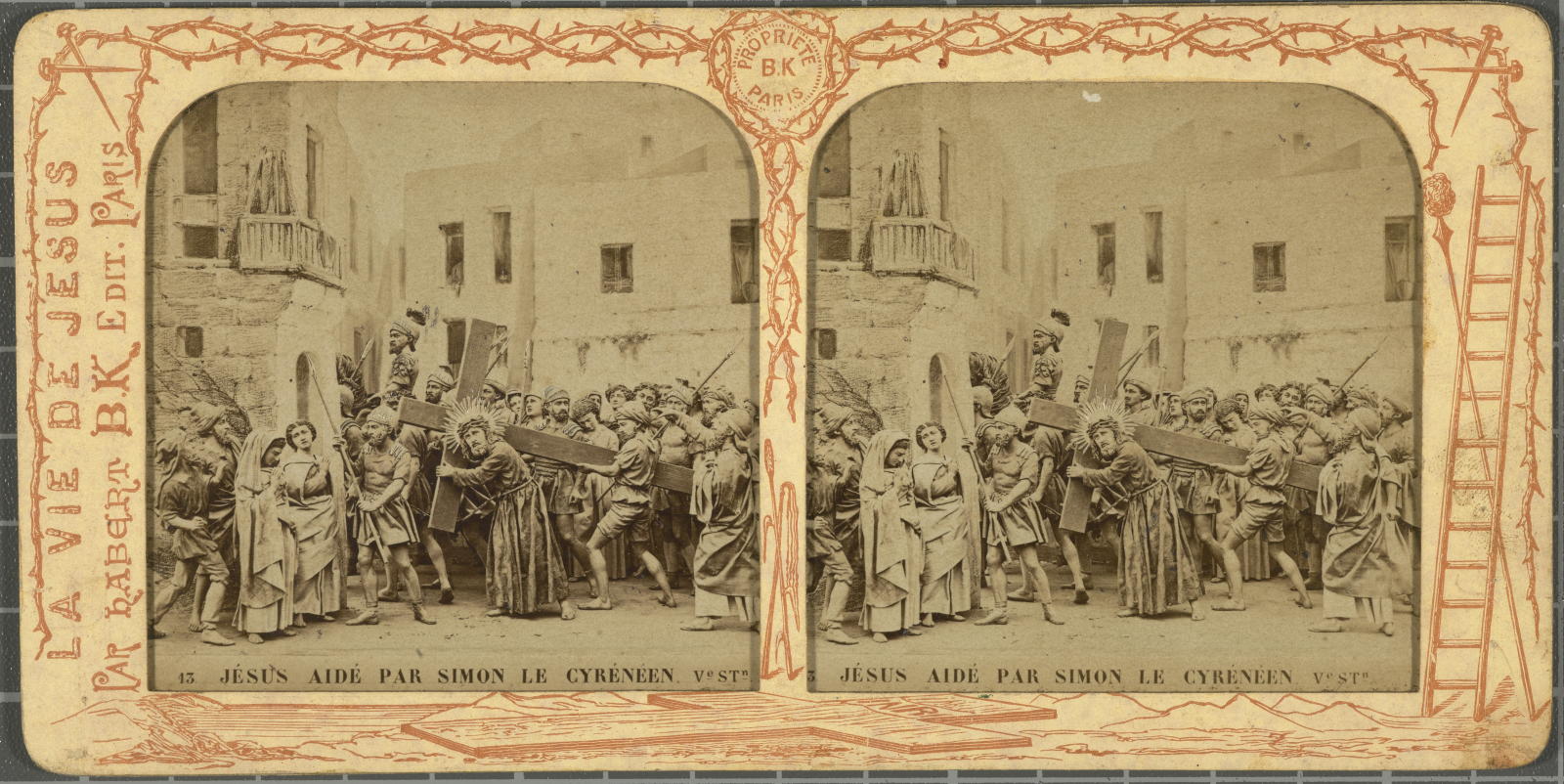 Desconegut, Jésus aidé par simon le cyrénéen B.K. Editeur