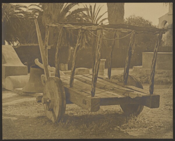 Louis Fleckenstein, [Wooden Cart at Mission]