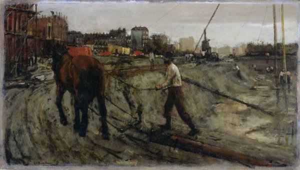 George Hendrik Breitner, Bouwterrein in Amsterdam