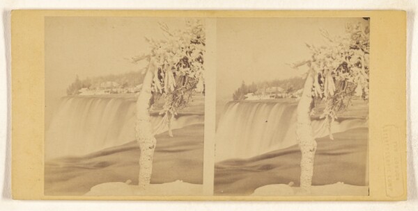 George Stacy, American Fall in Winter, from Lunar Island, Niagara.
