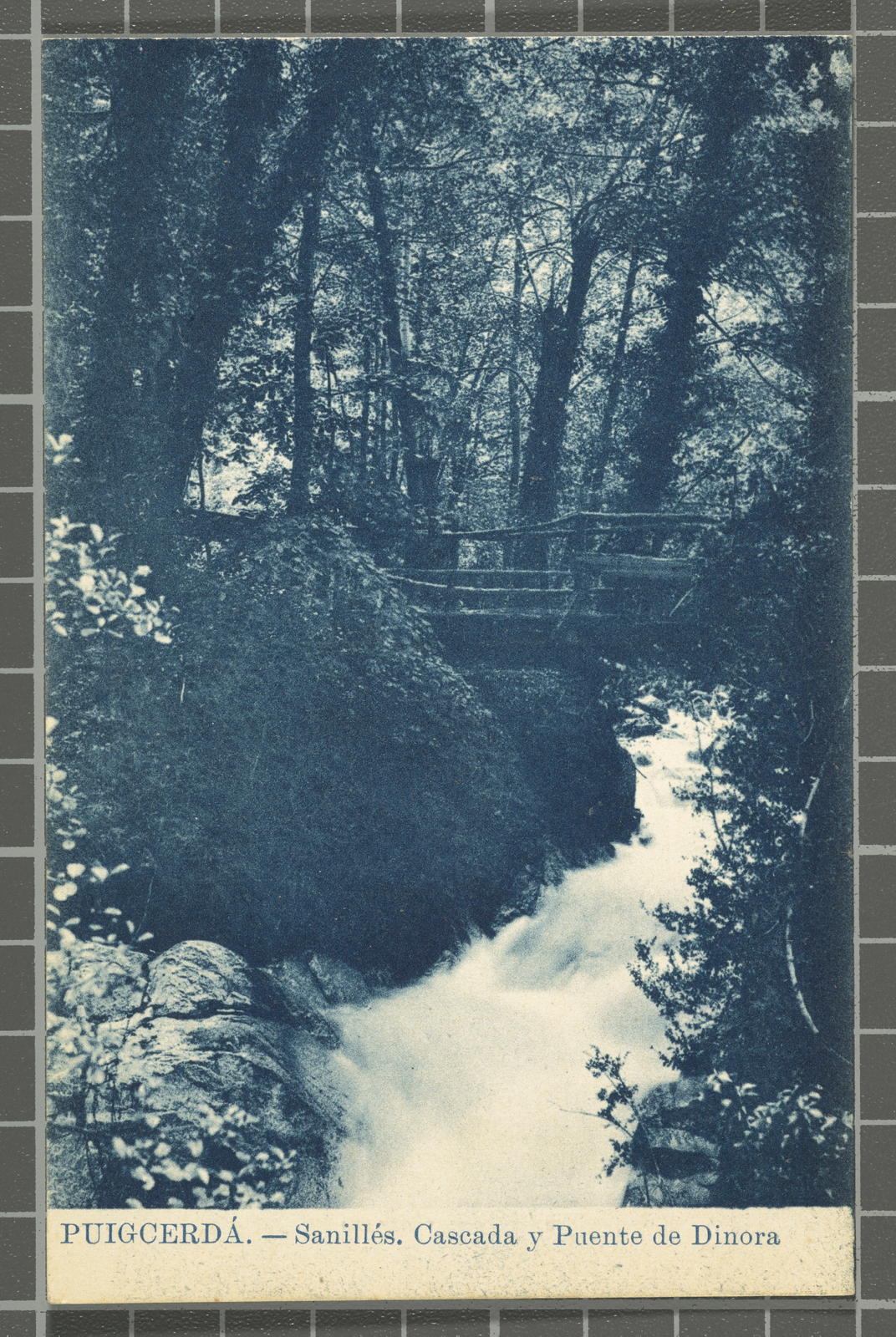 Desconegut, Puigcerdá. - Sanillés. Cascada y Puente de Dinora