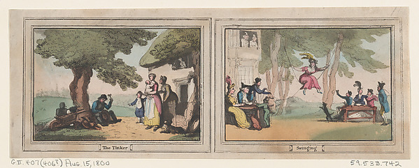 Thomas Rowlandson, The Tinker and Swinging