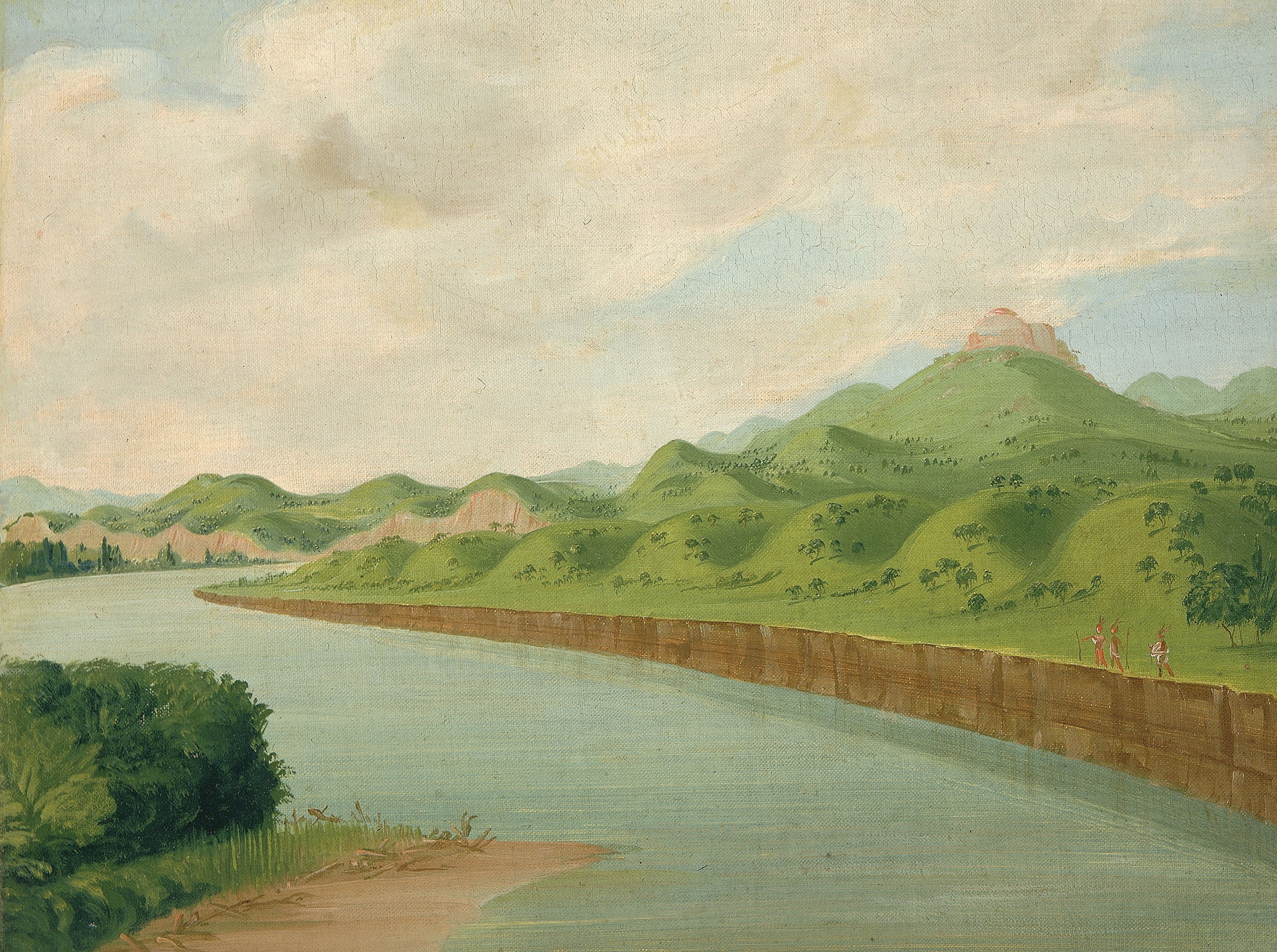 George Catlin, The Tower, 1100 Miles above St. Louis