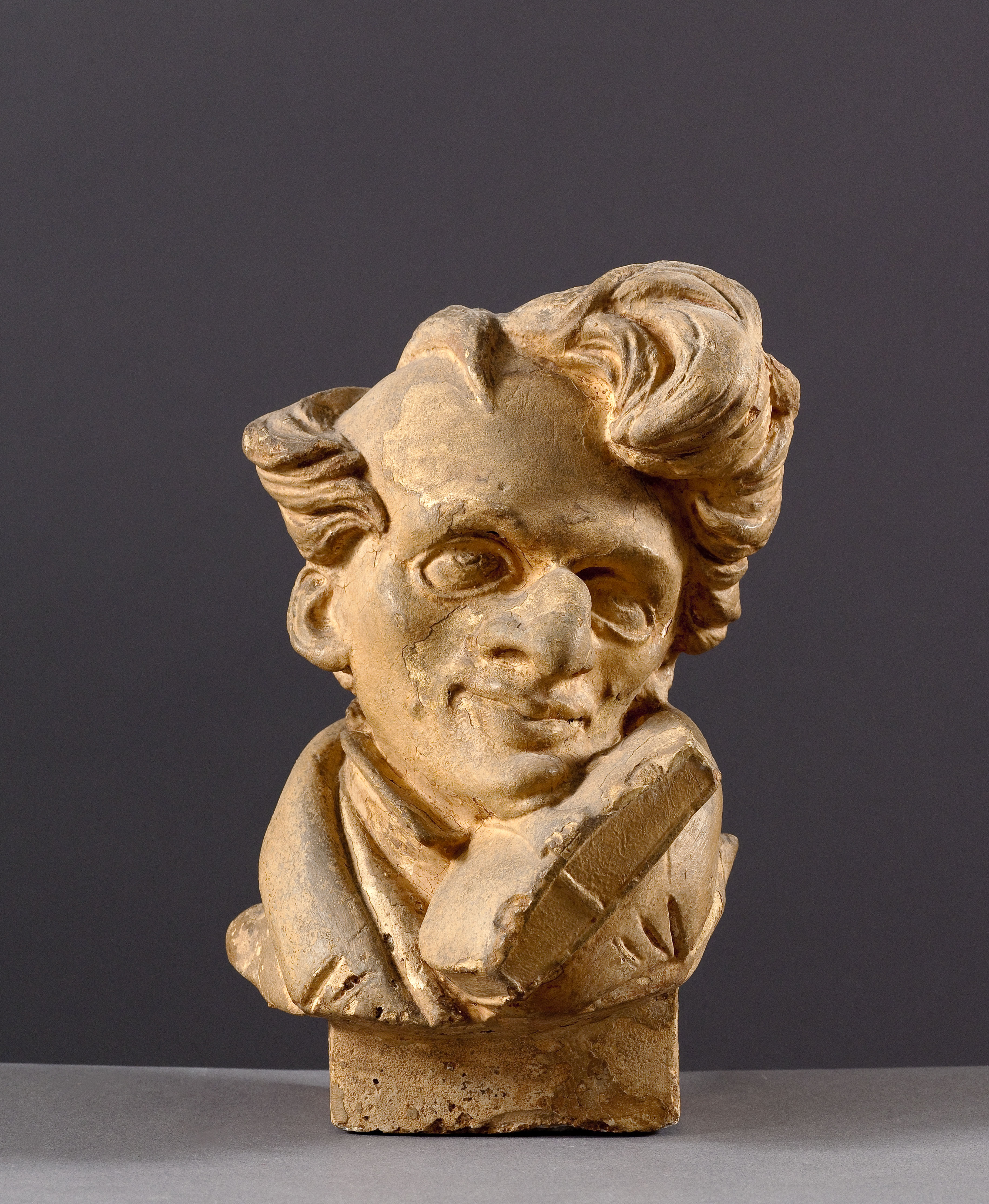 Jean Pierre Dantan, Portrait-charge de Nicolo Paganini (1784-1840), compositeur italien et violoniste