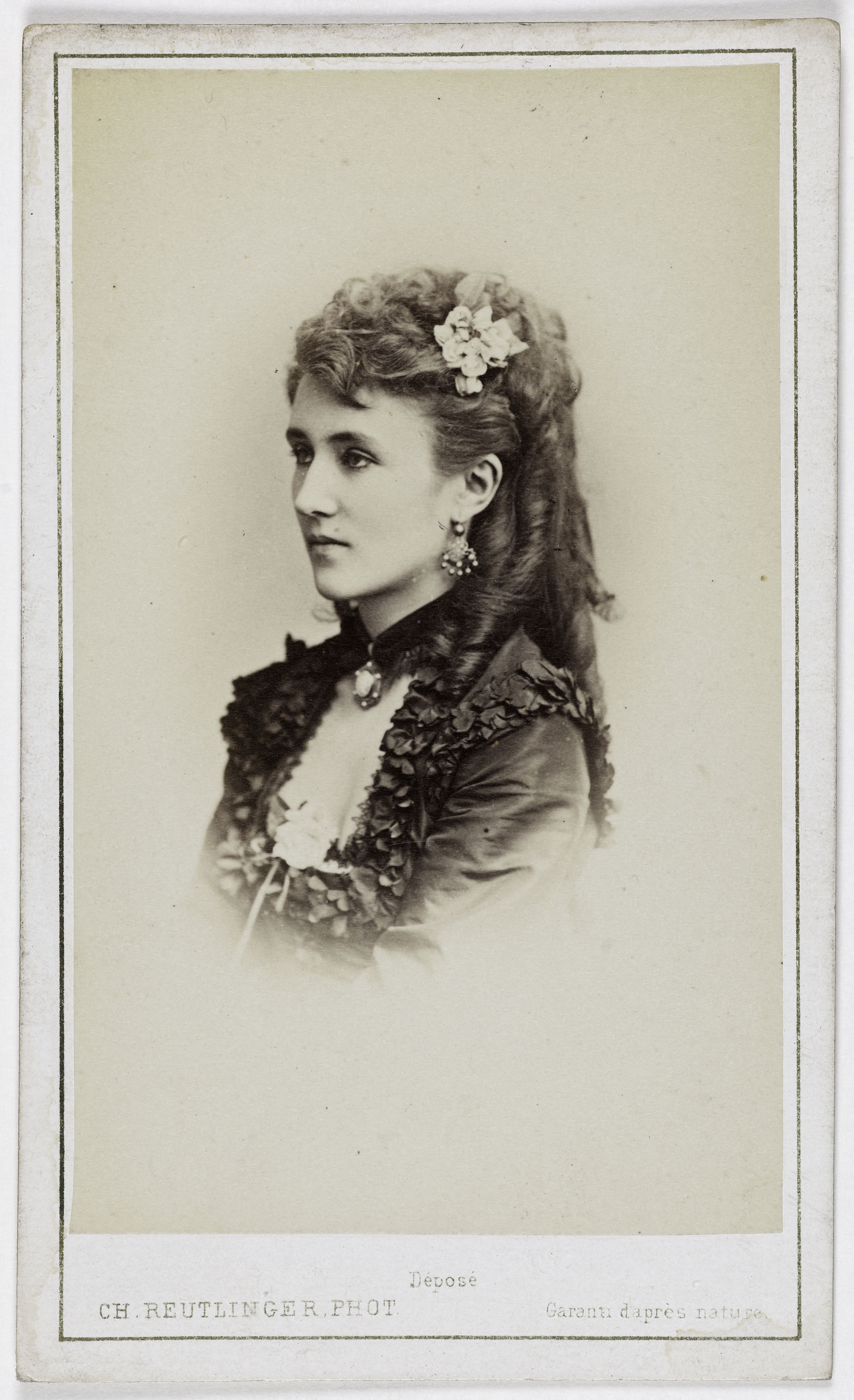 Charles Reutlinger, Portrait de Marcelle Duranty (actrice au théâtre de la Porte-Saint-Martin)