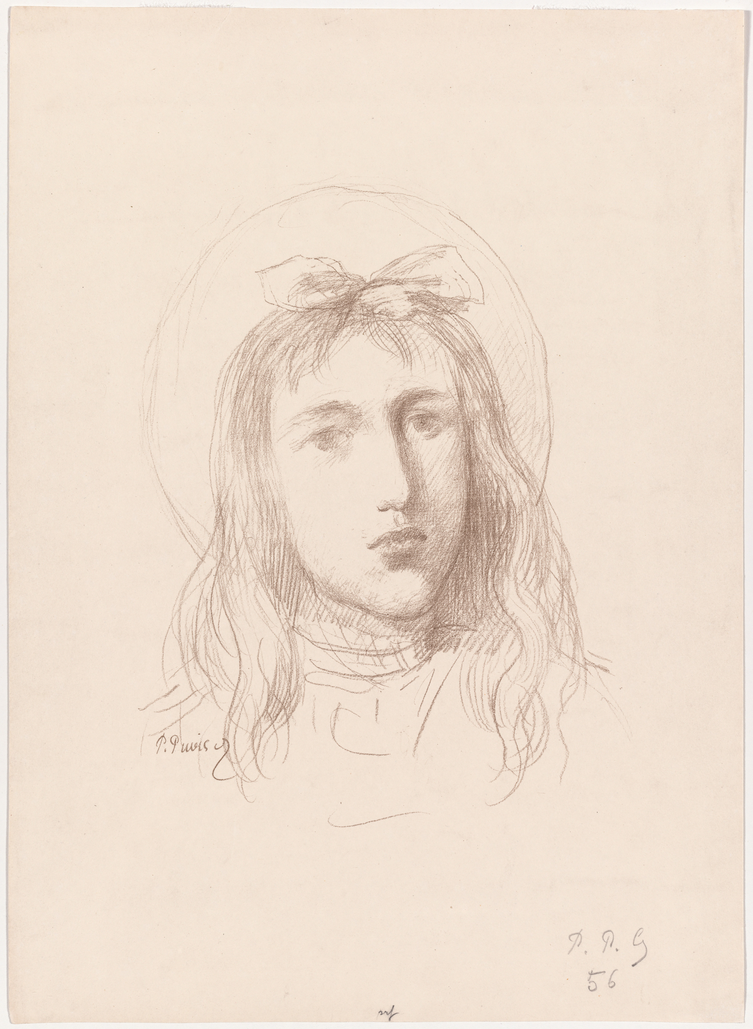 Pierre Puvis de Chavannes, Tête de Jeune Fille