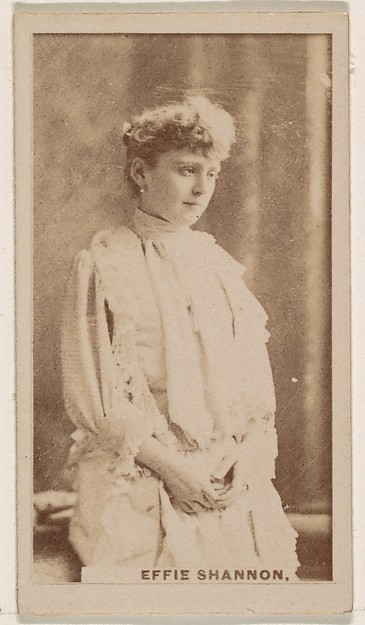 Kinney Brothers Tobacco Company, Effie Shannon, from the Actresses series (N245) issued by Kinney Brothers to promote Sweet Caporal Cigarettes