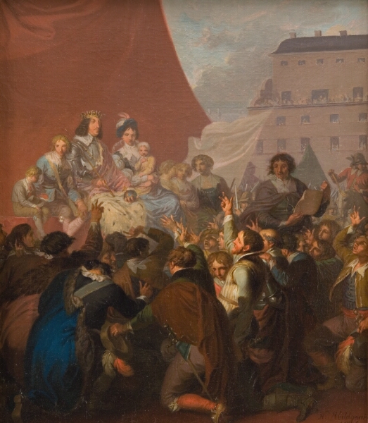 Nicolai Abildgaard, Arvehyldningen i 1660