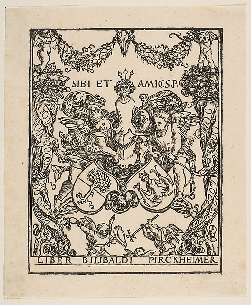Albrecht Dürer, The Book Plate of Wilibald Pirckheimer