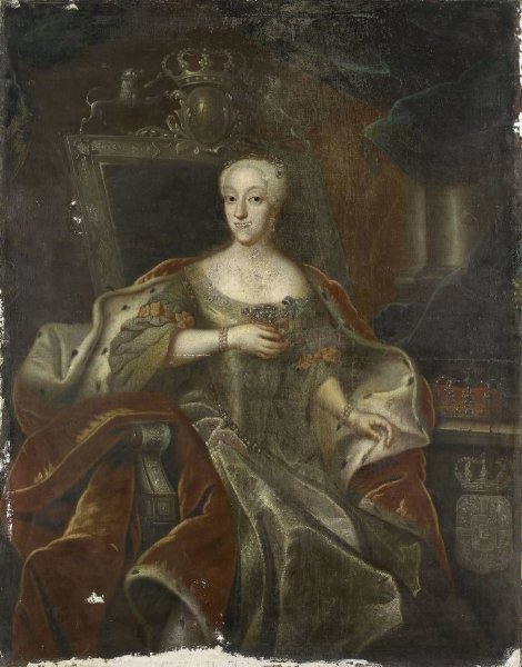 anonymous, Portrait of Princess Charlotte Amalie, Daughter of Frederick IV, King of Denmark