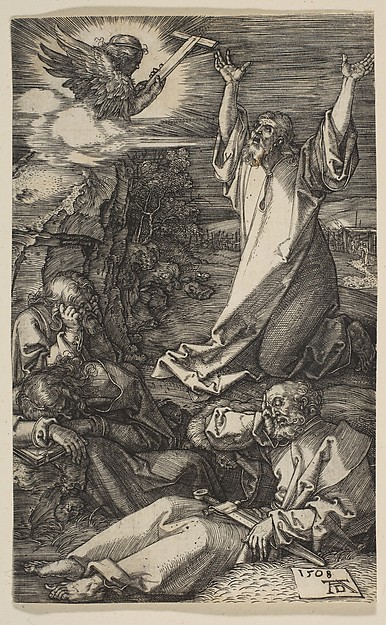 Albrecht Dürer, Christ on the Mount of Olives, from "The Passion"