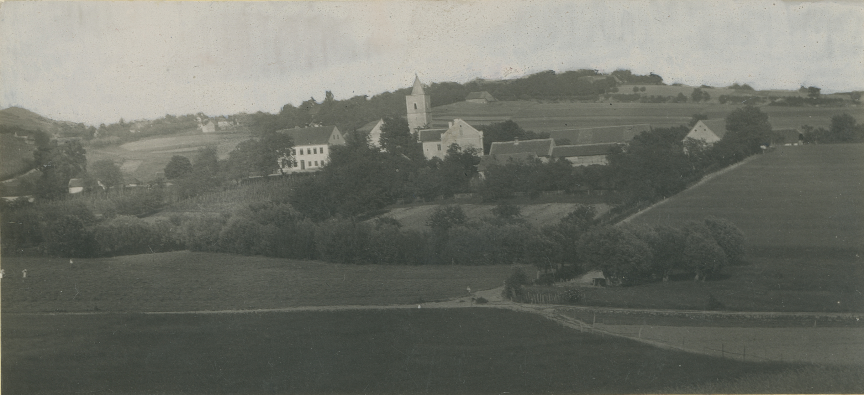 Gjuro Szabo, Visoko - panorama s crkvom sv. Trojstva