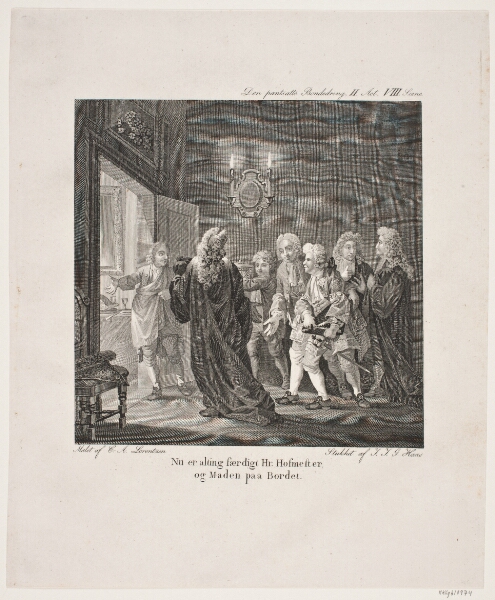Georg Haas, Illustration til Holbergs Komedier