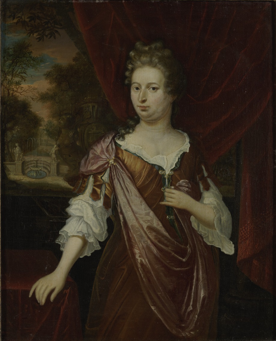 Caspar Netscher, Portret van een vrouw