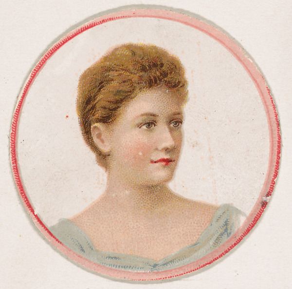 Kinney Brothers Tobacco Company, Portrait of woman, from the Novelties series (N228, Type 2) issued by Kinney Bros.
