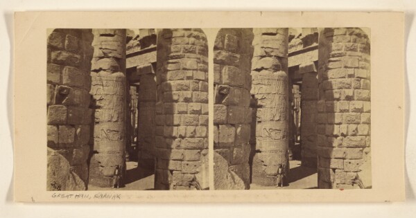 Francis Frith, Columns of the Temple of Karnac - Thebes.