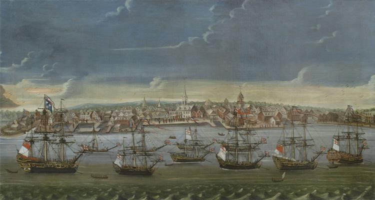 Unknown artist, A Southeast Prospect of the City of New York