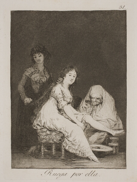 Francisco de Goya, Hun beder for hende