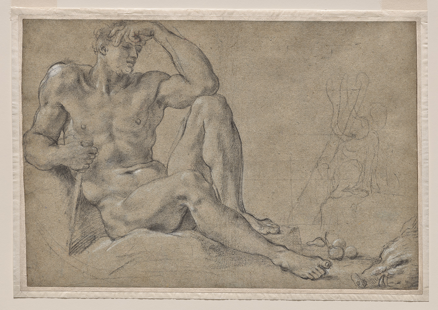 Annibale Carracci, Hercules Resting (recto)