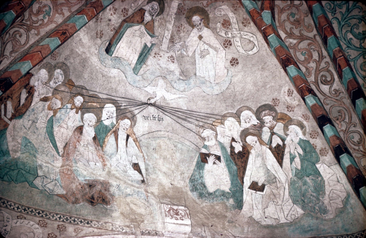Okänd,, Lime painting in Härnevi Church, Härnevi parish, Uppland