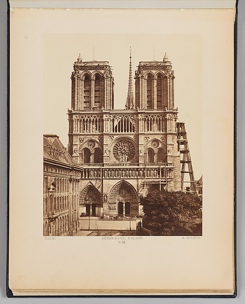 Edouard Baldus, Notre-Dame (façade)