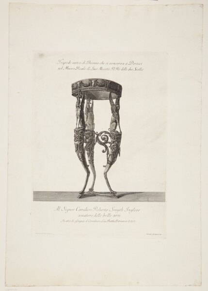 Giovanni Battista Piranesi, Trefod i bronze