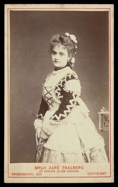 London Stereoscopic and Photographic Company, A portrait of 'Mdlle Zaré Thalberg as Zerlina in Don Giovanni'