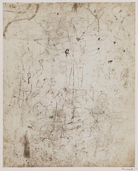 Parker, John Henry, Graffiti - Curious Caricature of the Crucifixion, found in one of the Guard Chambers on the Palatine, now in the Museum of the Jesuits in the Collegio Romano