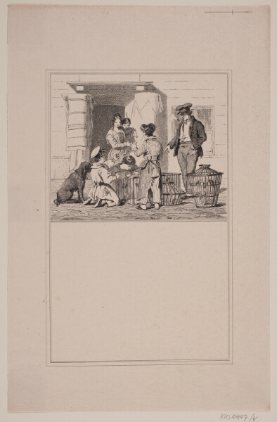 Adolph Kittendorff, Fugle i fangenskab. Prøvetryk til Chr. Winther og M. Rørbye, "25 Billeder for små børn"