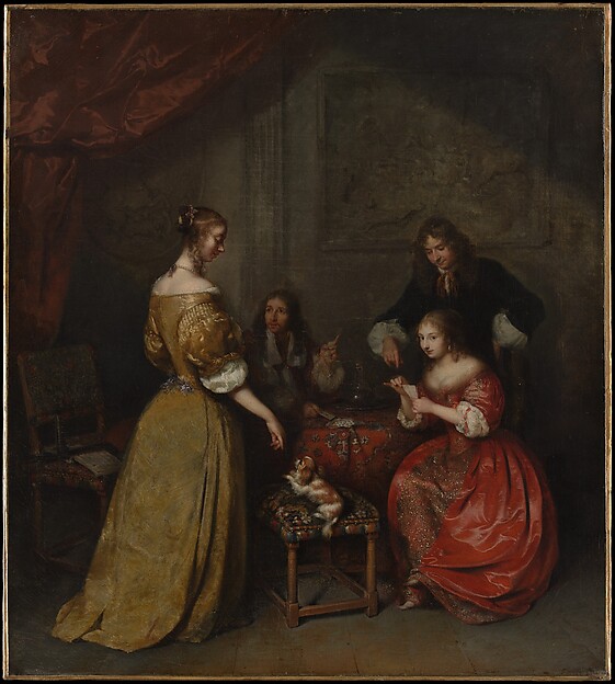 Caspar Netscher, The Card Party