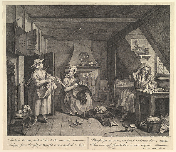 William Hogarth, The Distrest Poet
