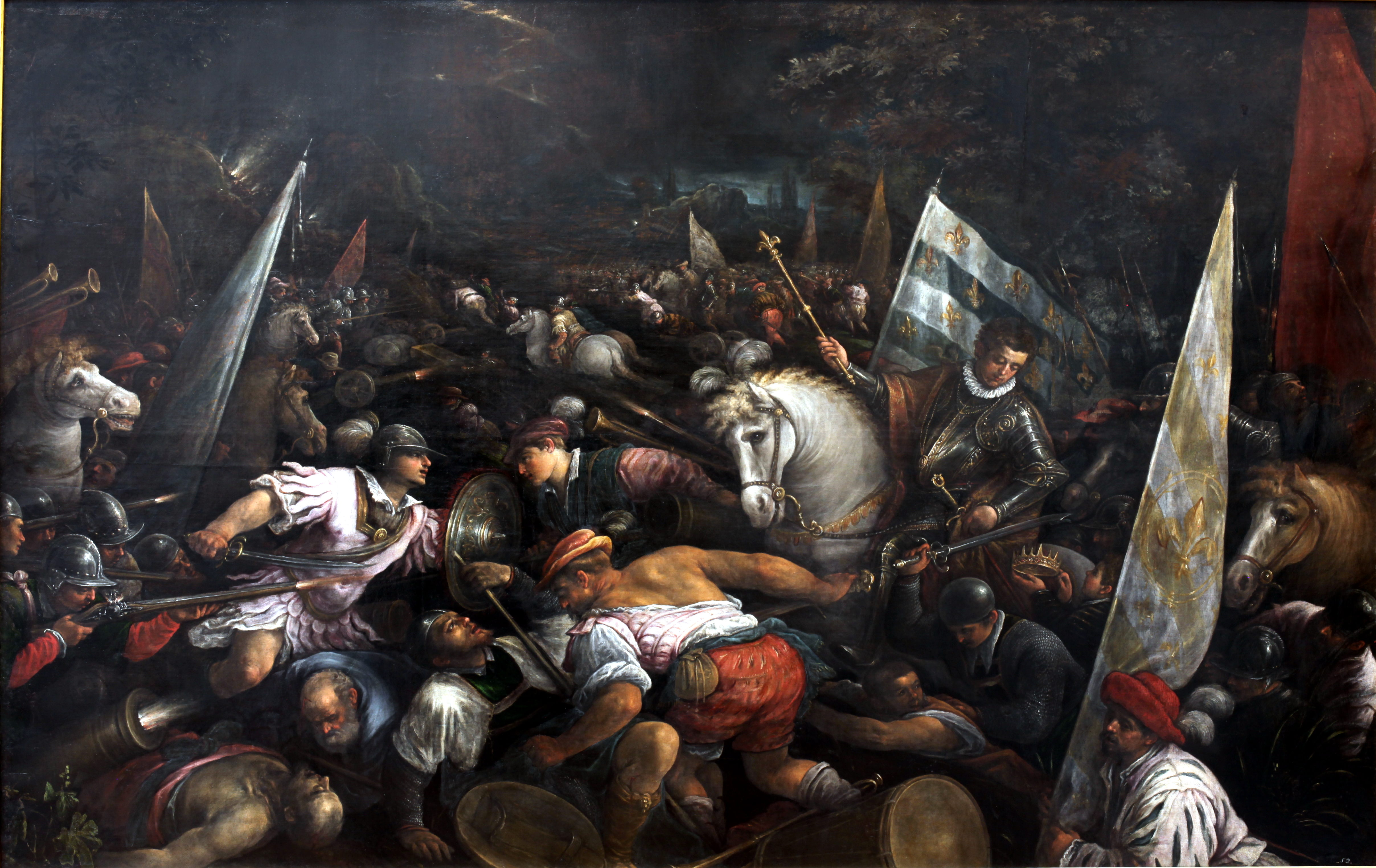 Francesco Bassano the Younger, Charles VIII recevant la couronne de Naples