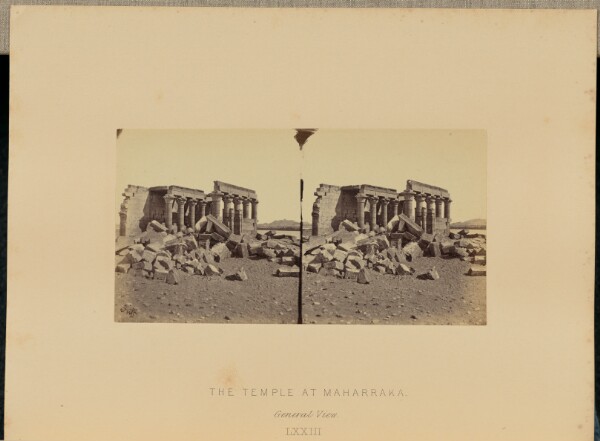 Francis Frith, The Temple at Maharraka. General View