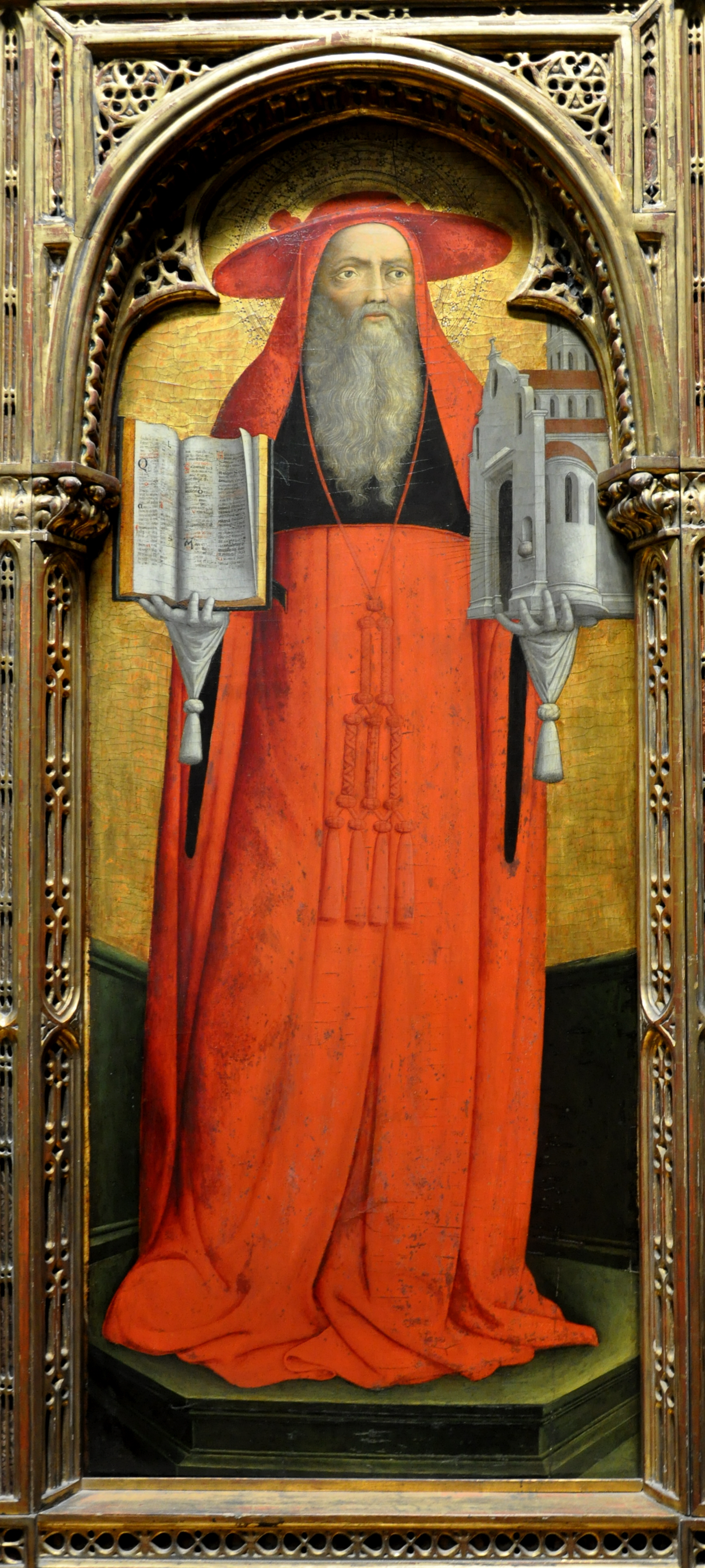 Antonio Vivarini, Hieronymusaltar von Santo Stefano in Venedig: Der heilige Hieronymus