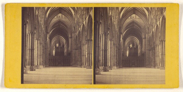 George Washington Wilson, Lincoln Cathedral - The Nave, looking East.