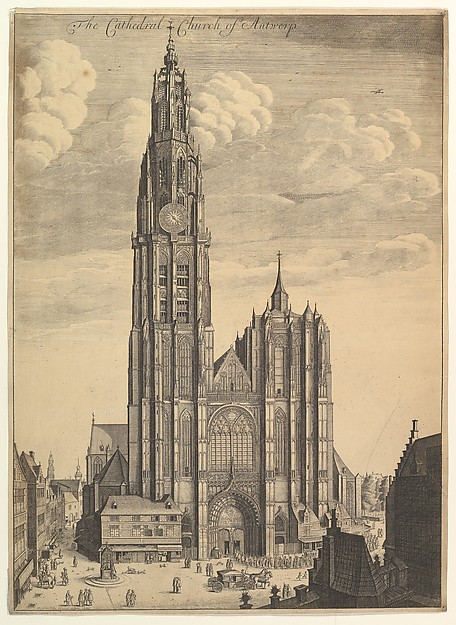 Wenceslaus Hollar, Antwerp Cathedral (Prospectvs Tvrris Ecclesiæ Cathedralis)