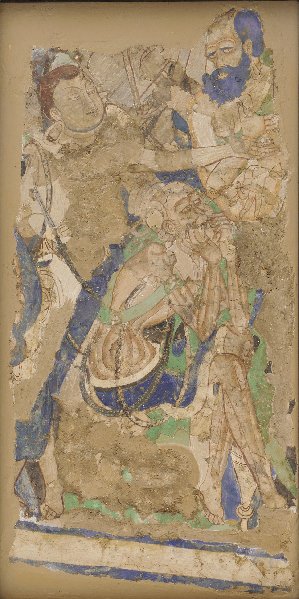 Unidentified, Three Figures, from Cave 224