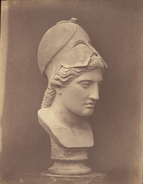 Roger Fenton, Head of Minerva [3/4 view]
