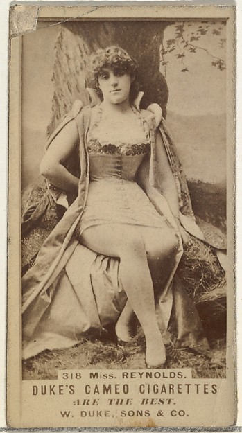 W. Duke, Sons & Co., Card Number 318, Miss Reynolds, from the Actors and Actresses series (N145-5) issued by Duke Sons & Co. to promote Cameo Cigarettes