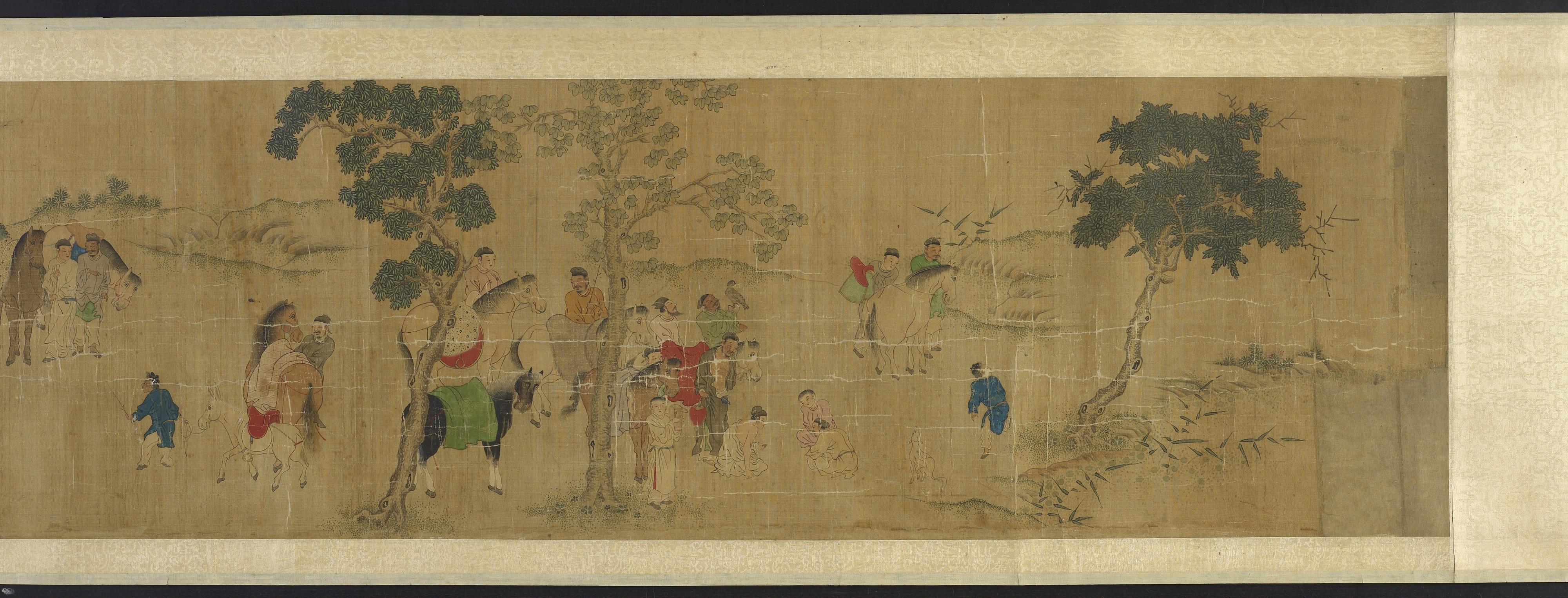 Formerly attributed to Qian Xuan, The eighteen scholars at a literary gathering