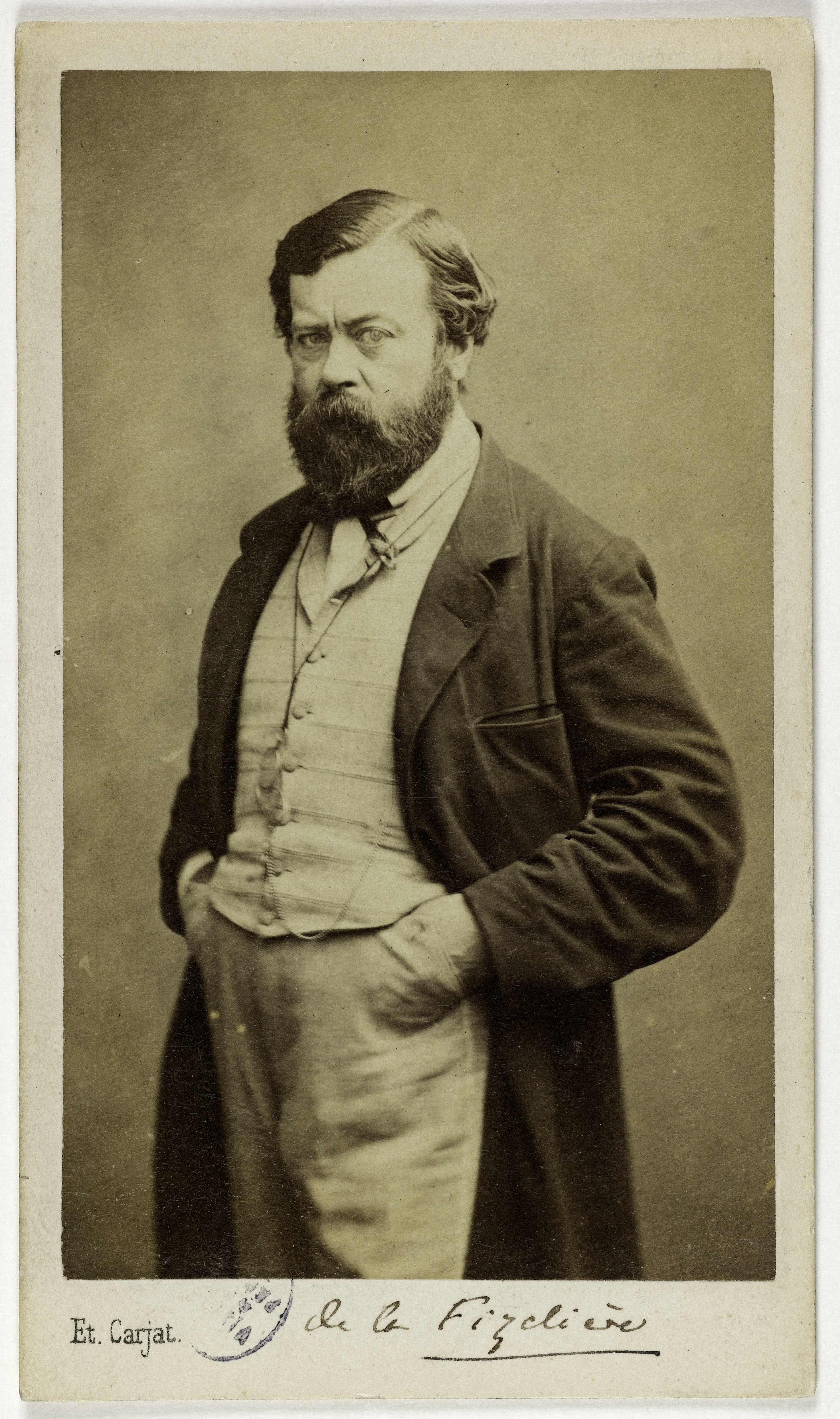 Etienne Carjat, Portrait d'Albert Patin de Lafizelière, (1819-1878), (littérateur)