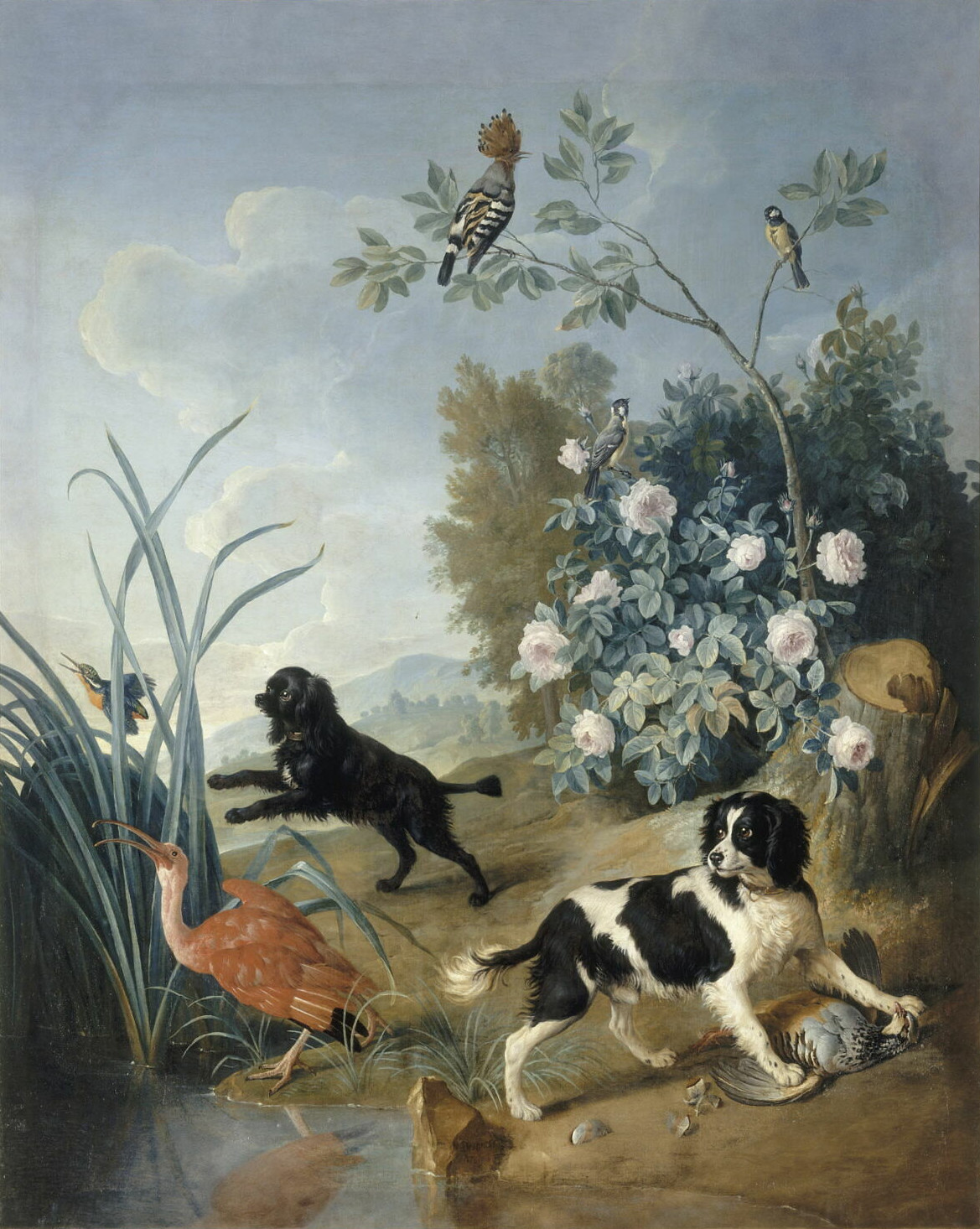 Alexandre-François Desportes, Zerbine et Jemite, chiens de Louis XV.