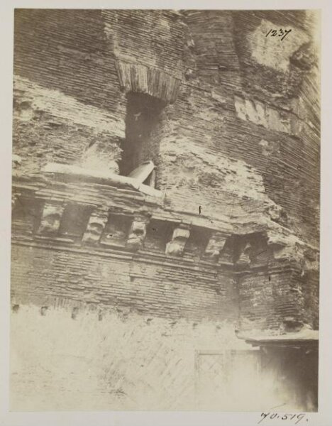 Parker, John Henry, Construction - Cornice and Window in brickwork in part of the Pantheum of Agrippa, B.C. 26.