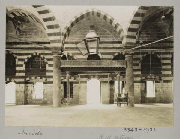 K.A.C. Creswell, Dikkat al-mubaligh (reciter's bench) inside the mosque of al-Malika Safiyya, Cairo