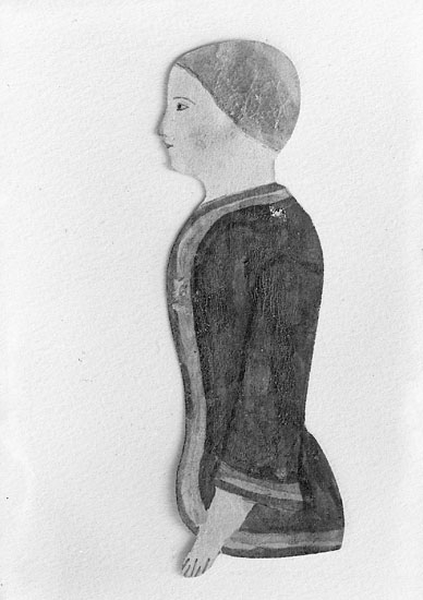 Ingeborg Enander, "Ahlenius, Charlotte "Zetterlöf", kopia, enligt fotografens journal nr 8 1951-1957. Charlotte [Elisabeth Charlotta Zetterlöf, enligt Sveriges dödbok 1901 - 2009] Ahlenius gift med Rådman Zetterlöf, Kungälv. Född d. 25/6 1846 i Skee död d. 22/11 1949 i Kungälv enligt fotografens notering.