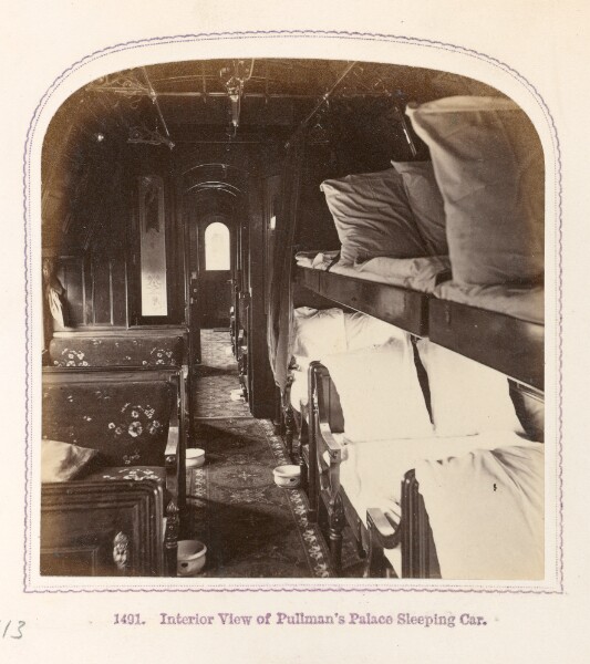 Thomas Houseworth, Interior View of Pullman's Palace Sleeping Car